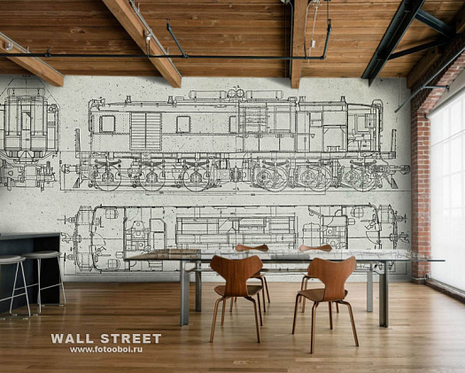 Фотообои в интерьере артикул Induction 19, INDUCTION, Wall street Фотообои в интерьере артикул Induction 19, INDUCTION, Wall street