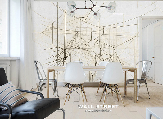 Фотообои в интерьере артикул Induction 30, INDUCTION, Wall street